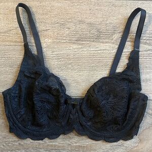 Felina Black Lace Underwire Balconette Bra No Padding Nordstrom